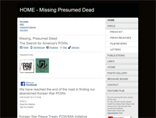 Tablet Screenshot of missingpresumeddead.com